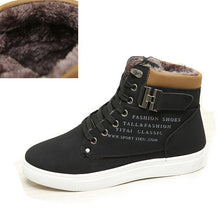 Load image into Gallery viewer, Men's Sneakers 2019 Autumn Winter Warm Matte Leather High Top Men's Shoes Large Size Size 47 Retro Casual Men's Boots Male