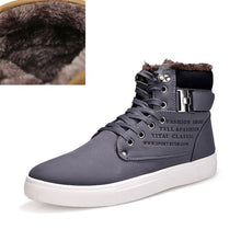 Load image into Gallery viewer, Men's Sneakers 2019 Autumn Winter Warm Matte Leather High Top Men's Shoes Large Size Size 47 Retro Casual Men's Boots Male