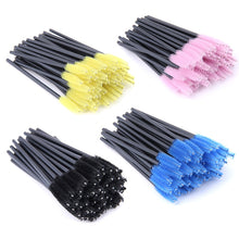 Load image into Gallery viewer, SHIDISHANGPIN eyelash brush makeup brushes 50pcs individual disposable mascara applicator comb wand lashes make up brushes tools