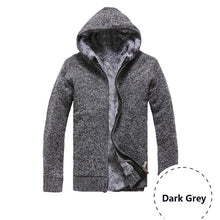 Load image into Gallery viewer, Mountainskin Autumn Winter Men's Thick Jackets Casual Warm Hoodies Fur Inside Outwear Mens Hooded Coat Thermal Sweatshirt SA505