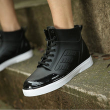 Load image into Gallery viewer, Dwayne Men's Rainboots Waterproof Spring Winter Rain Shoes Men Rain Boy Water Rubber Black Ankle Boots Lace-Up Shoes