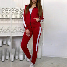 Load image into Gallery viewer, Tracksuit Women Sportwear Winter Women Suit LOVE Hoodies Printed Sports Shirt + Trousers Casual Zipper Long-sleeved Shirt