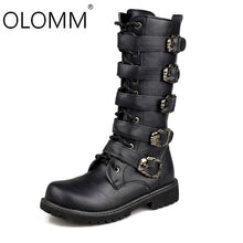 Load image into Gallery viewer, High Boots Men's Boots Large Size  Winter Boots  Zapatos De Hombre Zapatos De Hombre Men Shoes