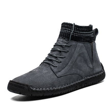 Load image into Gallery viewer, 2019 Men's Winter Shoes Warm High Quality Snow Boots Leather With Fur Breathable High Ankle Shoes Light Sneakers Big Size 48
