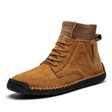 Load image into Gallery viewer, 2019 Men's Winter Shoes Warm High Quality Snow Boots Leather With Fur Breathable High Ankle Shoes Light Sneakers Big Size 48