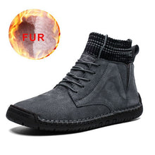 Load image into Gallery viewer, 2019 Men's Winter Shoes Warm High Quality Snow Boots Leather With Fur Breathable High Ankle Shoes Light Sneakers Big Size 48
