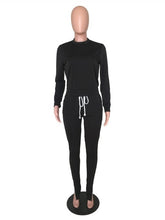 Load image into Gallery viewer, Plus Size 2019 New PINK Letter Print Two Piece Set Sportswear Tracksuit Women High Neck Conjunto Feminino Sweatshirt Set Outfits