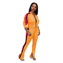 Load image into Gallery viewer, Plus Size 2019 New PINK Letter Print Two Piece Set Sportswear Tracksuit Women High Neck Conjunto Feminino Sweatshirt Set Outfits