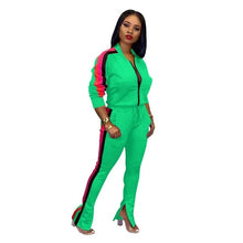 Load image into Gallery viewer, Plus Size 2019 New PINK Letter Print Two Piece Set Sportswear Tracksuit Women High Neck Conjunto Feminino Sweatshirt Set Outfits