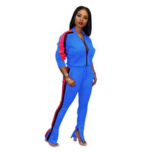 Load image into Gallery viewer, Plus Size 2019 New PINK Letter Print Two Piece Set Sportswear Tracksuit Women High Neck Conjunto Feminino Sweatshirt Set Outfits