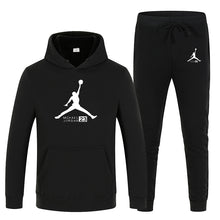 Load image into Gallery viewer, 23 Print Autumn winter Hot Sale Men's Sets Hoodie+pants 2 Pieces Sets Casual Tracksuit Male Sportswear Gyms Fitness Sweatpants