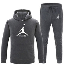 Load image into Gallery viewer, 23 Print Autumn winter Hot Sale Men's Sets Hoodie+pants 2 Pieces Sets Casual Tracksuit Male Sportswear Gyms Fitness Sweatpants