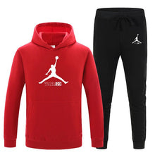 Load image into Gallery viewer, 23 Print Autumn winter Hot Sale Men's Sets Hoodie+pants 2 Pieces Sets Casual Tracksuit Male Sportswear Gyms Fitness Sweatpants