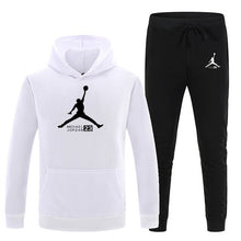 Load image into Gallery viewer, 23 Print Autumn winter Hot Sale Men's Sets Hoodie+pants 2 Pieces Sets Casual Tracksuit Male Sportswear Gyms Fitness Sweatpants