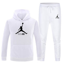 Load image into Gallery viewer, 23 Print Autumn winter Hot Sale Men's Sets Hoodie+pants 2 Pieces Sets Casual Tracksuit Male Sportswear Gyms Fitness Sweatpants