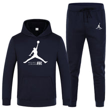 Load image into Gallery viewer, 23 Print Autumn winter Hot Sale Men's Sets Hoodie+pants 2 Pieces Sets Casual Tracksuit Male Sportswear Gyms Fitness Sweatpants