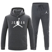 Load image into Gallery viewer, 23 Print Autumn winter Hot Sale Men's Sets Hoodie+pants 2 Pieces Sets Casual Tracksuit Male Sportswear Gyms Fitness Sweatpants