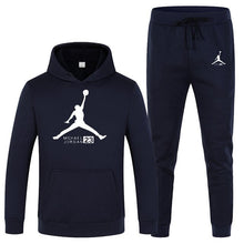 Load image into Gallery viewer, 23 Print Autumn winter Hot Sale Men's Sets Hoodie+pants 2 Pieces Sets Casual Tracksuit Male Sportswear Gyms Fitness Sweatpants