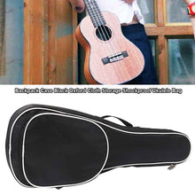 Load image into Gallery viewer, 21/23/26 Inch Ukulele Bag Padded Zipper Pockets Black Adjustable Strap Backpack Case Thickened Storage Oxford Cloth With Handle