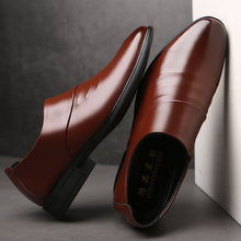 Load image into Gallery viewer, new business men Oxfords shoes set of feet Black Brown Male Office Wedding pointed men's leather shoes 2020 yuj8