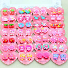 Load image into Gallery viewer, 13 Style Children Cute Animal Flowers Ear Clip Creative Cartoon Girl Earring Clip Princess Sweet Clip Earring Jewelry Gift