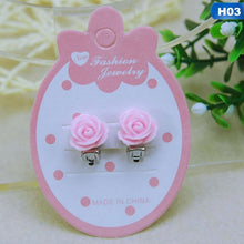 Load image into Gallery viewer, 13 Style Children Cute Animal Flowers Ear Clip Creative Cartoon Girl Earring Clip Princess Sweet Clip Earring Jewelry Gift