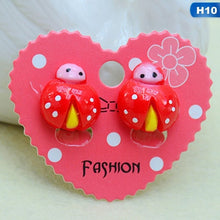 Load image into Gallery viewer, 13 Style Children Cute Animal Flowers Ear Clip Creative Cartoon Girl Earring Clip Princess Sweet Clip Earring Jewelry Gift