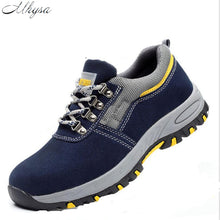 Load image into Gallery viewer, Mhysa 2019 Steel Toe Safety Work Shoes Men Fashion Breathable Slip Casual Boots Mens Labor Insurance Puncture Men Safety Shoes