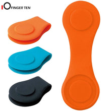 Load image into Gallery viewer, Silicone Golf Hat Clip Ball Marker Holder with Strong Magnetic Attach to Your Pocket Edge Belt Clothes Gift