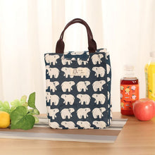 Load image into Gallery viewer, Female Lunch Food Box Bag Fashion Insulated Thermal Food Picnic Lunch Bags for Women kids Men Cooler Tote Bag Case