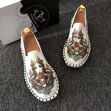Load image into Gallery viewer, Embroidered Men's Casual Loafers Summer Fashion Slip on Male Canvas Shoes Lightweight Breathable Flat Shoes