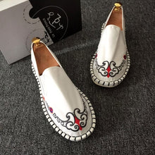 Load image into Gallery viewer, Embroidered Men's Casual Loafers Summer Fashion Slip on Male Canvas Shoes Lightweight Breathable Flat Shoes