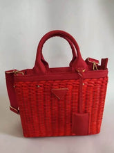 Load image into Gallery viewer, Luxury handbags women genuine leather bags designer rattan weave Straw handbag for women 2019 Original luxurious fashion brand