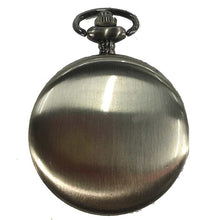 Load image into Gallery viewer, Luxury Smooth Silver Pendant Pocket FOB Watch Modern Arabic Number Analog Clock Men and Women Fashion Necklace Chain Unisex Gift