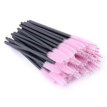 Load image into Gallery viewer, SHIDISHANGPIN eyelash brush makeup brushes 50pcs individual disposable mascara applicator comb wand lashes make up brushes tools
