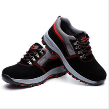 Load image into Gallery viewer, Mhysa 2019 Steel Toe Safety Work Shoes Men Fashion Breathable Slip Casual Boots Mens Labor Insurance Puncture Men Safety Shoes
