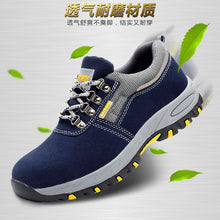 Load image into Gallery viewer, Mhysa 2019 Steel Toe Safety Work Shoes Men Fashion Breathable Slip Casual Boots Mens Labor Insurance Puncture Men Safety Shoes