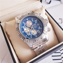 Load image into Gallery viewer, NEW Breitling Luxury Brand Mechanical Wristwatch Mens Watches Quartz Watch with Stainless Steel Strap relojes hombre automatic
