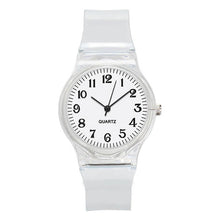 Load image into Gallery viewer, 2019 New Lovers Men Women Watches Fashion Transparent Candy Color Plastic Band Casual Quartz Watches Female Male Wristwatches
