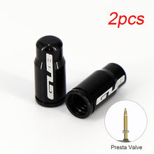 Load image into Gallery viewer, 2pcs Aluminum Bicycle Tire Valve Cap Ultralight Mountain Road Bike Tyre Cap Schrader/Presta Tire Valve Protector MTB Accessories