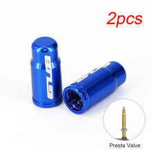 Load image into Gallery viewer, 2pcs Aluminum Bicycle Tire Valve Cap Ultralight Mountain Road Bike Tyre Cap Schrader/Presta Tire Valve Protector MTB Accessories