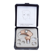 Load image into Gallery viewer, Portable Hearing Aid Mini Ear Sound Amplifier Adjustable Ear Hearing Amplifier Aid Kit Tone Hearing Aids for the Deaf/Elderly