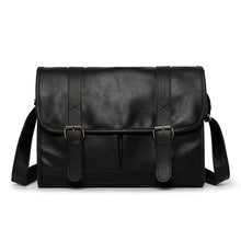 Load image into Gallery viewer, KUDIAN BEAR Men Messenger Bag Shoulder PU Leather Business Casual Retro Men's Crossbody Bags Black Luxury Bolsos BIG003 PM49