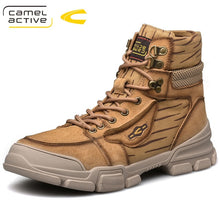 Load image into Gallery viewer, 2020 new arrivals high quality Men's Genuine leather Martins Boots brown Platform Shoes Real wool warm inner lining Boots