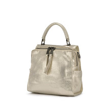 Load image into Gallery viewer, REALER genuine leather handbags women shoulder crossbody bags small totes ladies classic serpentine pattern leather bucket bag