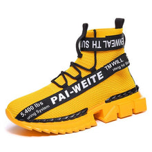 Load image into Gallery viewer, Colorful men's scales tank flying woven men's shoes fashion lightweight breathable outdoor leisure net shoes Zapatos De Hombre