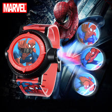 Load image into Gallery viewer, Marvel Hero Spider-Men Boys Interest Watches Projector 10 Patterns Child Digital Clock Student Gift Easy Read Time Kid Watch New