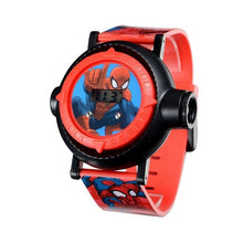 Load image into Gallery viewer, Marvel Hero Spider-Men Boys Interest Watches Projector 10 Patterns Child Digital Clock Student Gift Easy Read Time Kid Watch New