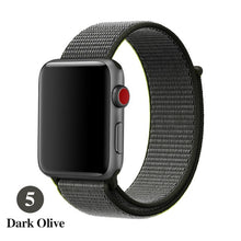 Load image into Gallery viewer, Band For Apple Watch Series 5 4 3 2 1 38MM 42MM watchband Breathable Nylon Strap Sport Loop for iwatch Bracelet 40MM 44MM