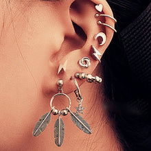 Load image into Gallery viewer, Bls-miracle 2019 New Boho Multi-Element Crystal Set Earring For Women Fashion Pendant Piercing Geometric Stud Earrings Jewelry